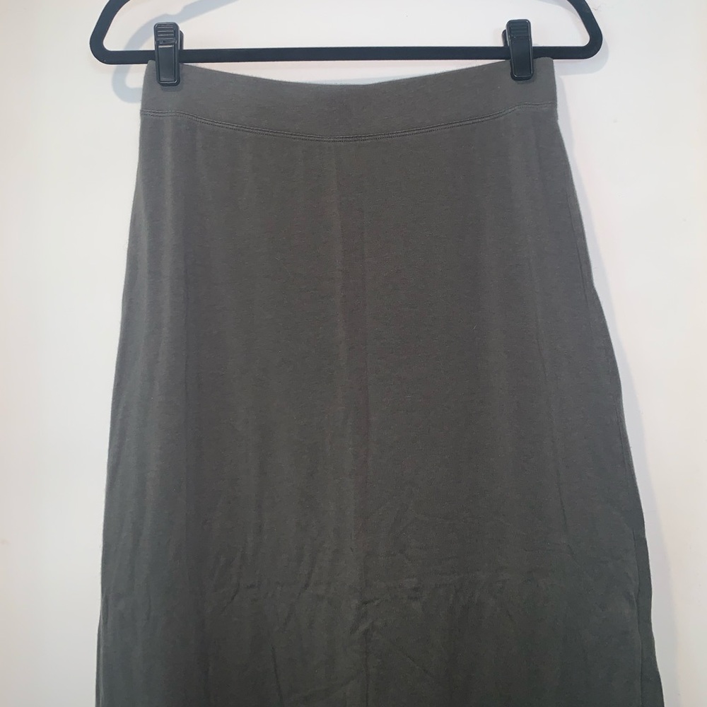 Olive Green Maxi Skirt